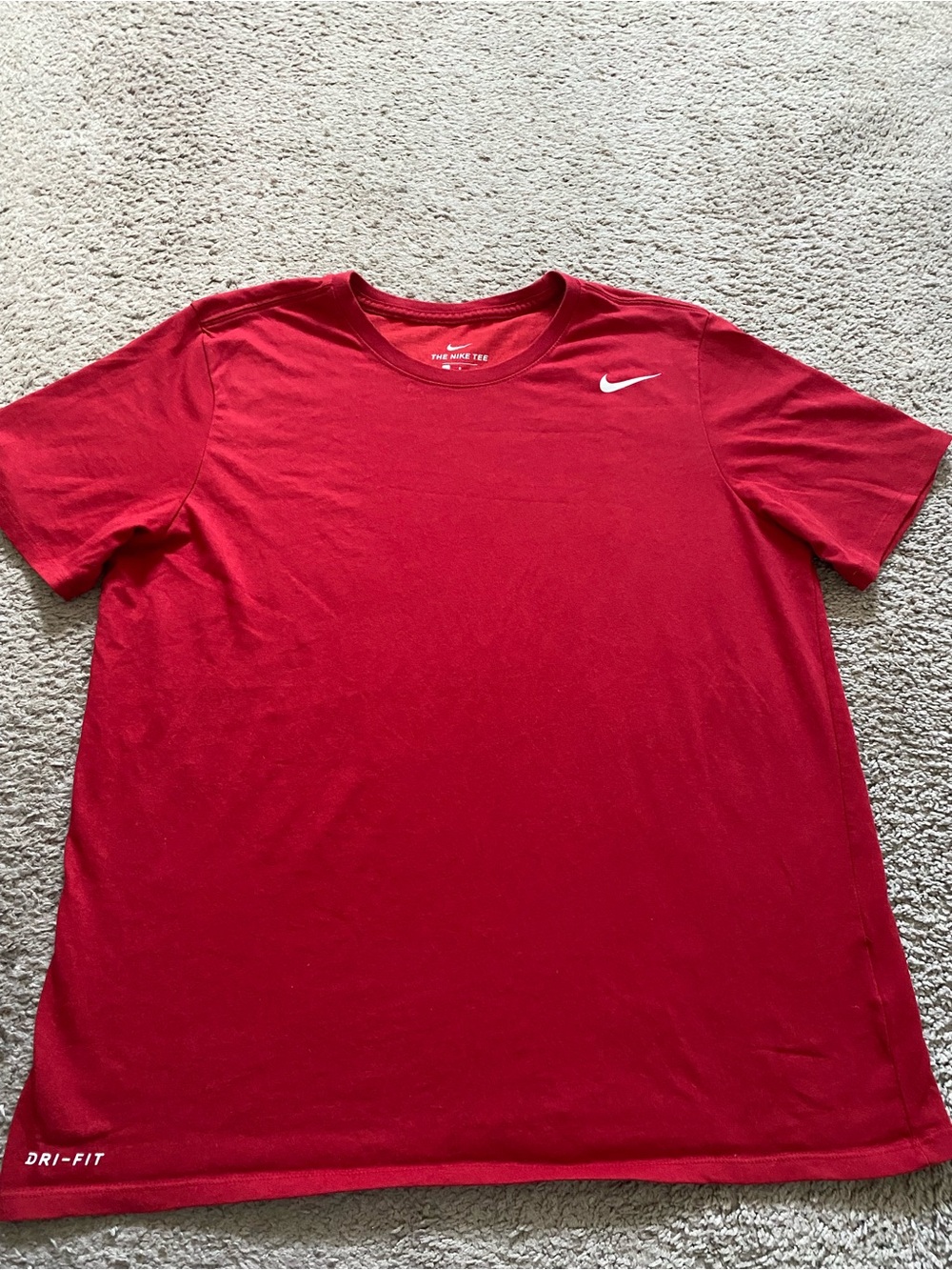 Nike Men’s Red Dri-FIT Athletic Cut T-shirt